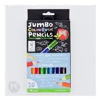 micador colourush jumbo pencils fsc pure pack 10
