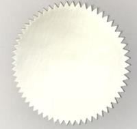 embossing stamp foil silver 50mm pack 60