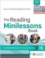 minilessons book - fountas & pinnell