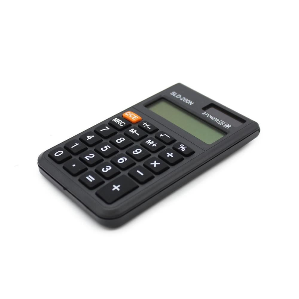 Image for 8 DIGIT DUAL POWER POCKET CALCULATOR SLD200 from PaperChase Office National