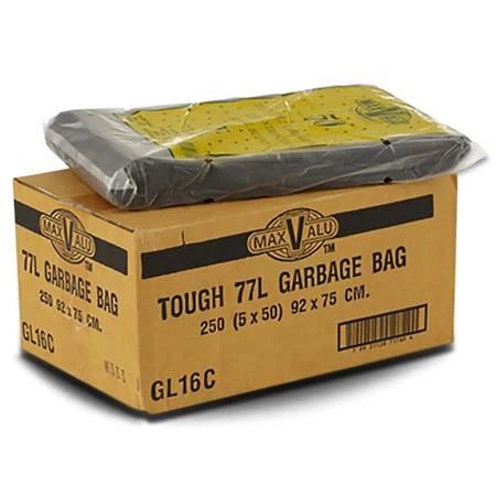 Image for STAR SEALED TOUGH BIN LINERS 77 LITRE BLACK CARTON 250 from PaperChase Office National