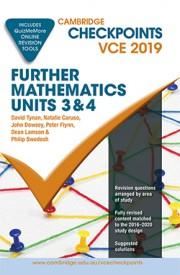 Image for CAMBRIDGE CHECKPOINTS VCE FURTHER MATHEMATICS UNITS 3&4 2020 from PaperChase Office National