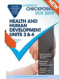 Image for CAMBRIDGE CHECKPOINTS VCE HEALTH AND HUMAN DEVELOPMENT UNITS 3&4 2020 from PaperChase Office National