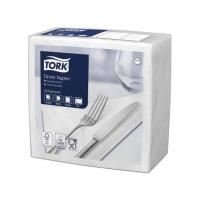tork edge emboss dinner napkin 2-ply 390 x 395mm white pack 150