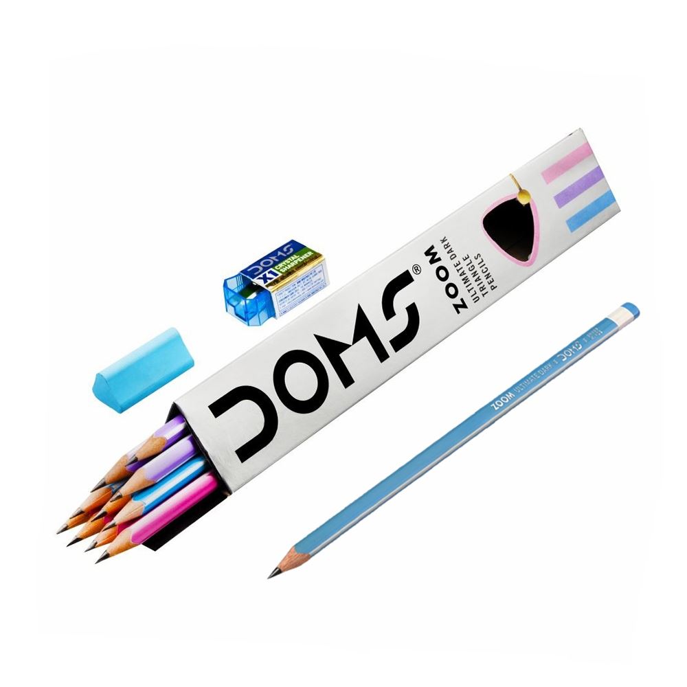 Image for DOMS ZOOM ULTIMATE 2B TRIANGLE PENCILS from PaperChase Office National