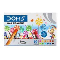 doms wax crayons 12 colours