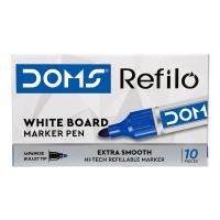 doms refilo whiteboard marker bullet tip blue