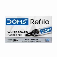 doms refilo whiteboard marker bullet tip black