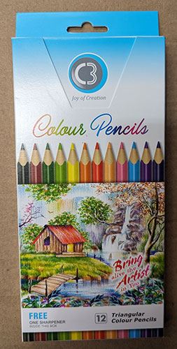 Image for DOMS C3 TRIANGULAR COLOURED PENCIL ASSORTED PACK 12 from PaperChase Office National