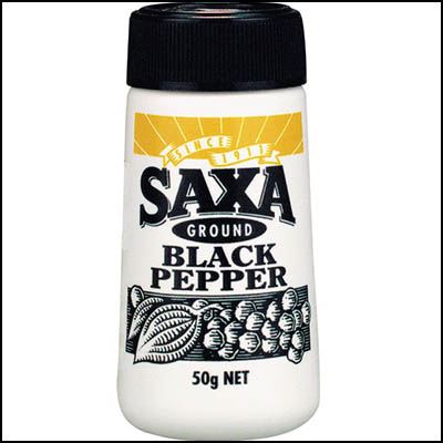 Image for SAXA PEPPER BLACK 50G PICNIC PACK from PaperChase Office National