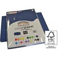 rainbow cover paper 125gsm a3 royal blue pack 100