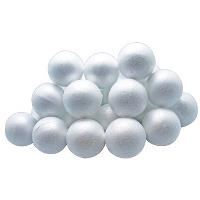 polystyrene balls 60mm white bag 25