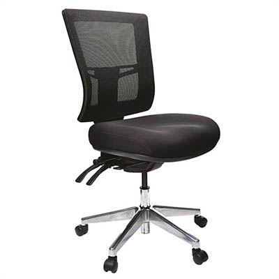 Image for REXA PLUS MANAGERS CHAIR - MEDIUM BACK 3 LEVER HEAVY DUTY CS BLACK from Paul John Office National