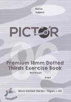 pictor premium exercise book dotted thirds 18mm 70gsm 96 page a4 satellite