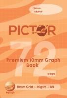 pictor premium graph book a4 10mm 72 page venus