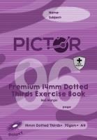 pictor premium pro a4 96 page pp exercise book dotted thirds 14mm 70gsm galaxy