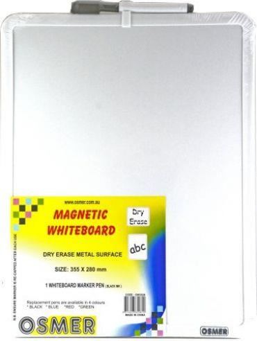Image for A3 MAGNETIC WHITEBOARD 355MM X 280MM WHITE INC MARKER from Paul John Office National