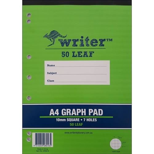 Image for NP8016 A4 10MM GRAPH PAD 50 SHEETS from Paul John Office National