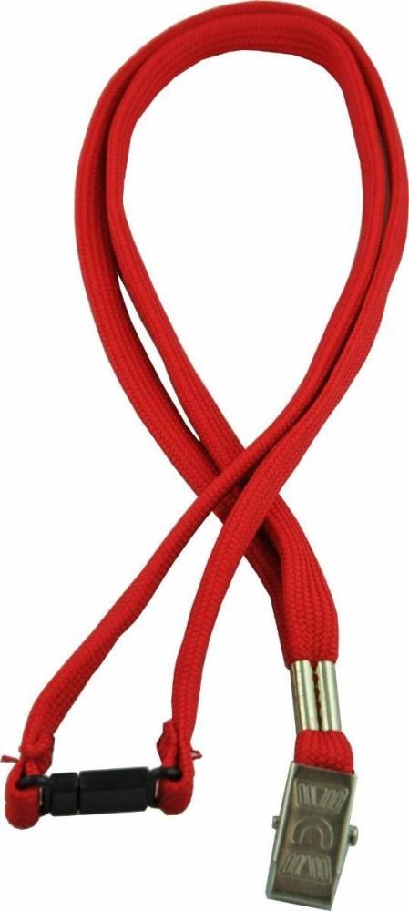 Image for ALLIGATOR CLIP WOVEN LANYARD RED WITH SAFETY RELEASE from Paul John Office National