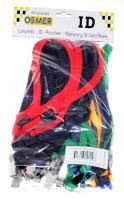 alligator clip woven lanyard with safety release assorted pack 20