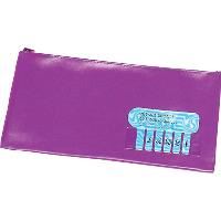 name pencil case 2 zip large 350 x 180mm purple