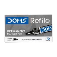 doms refilo permanent marker bullet tip black