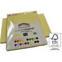 rainbow cover paper 125gsm a3 ivory sand pack 100