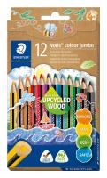 staedtler 188 noris colour triangular jumbo colouring pencils assorted box 10/12