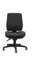 ergo air high back operator chair- black fabric