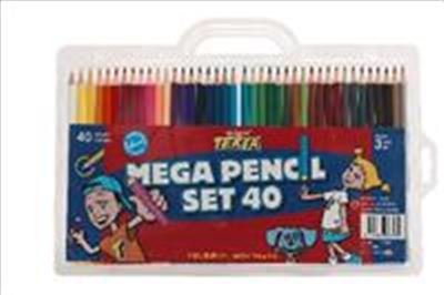 Image for TEXTA MEGA COLOURED PENCILS 2.9MM PACK 40 from Office National Port Augusta