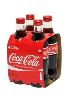 coca-cola bottle 330ml pack 4