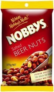 Image for NOBBYS BEER NUTS SALTED 375G from Office National Port Augusta