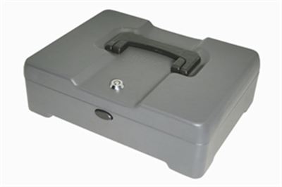 Image for HELIX PREMIUM CASH BOX 6INCH/15CM SILVER from Office National Port Augusta