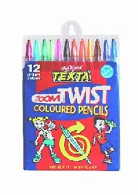 Image for TEXTA ZOOM TWIST COLOURED PENCILS 3MM PACK 12 from Office National Port Augusta