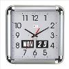 jastek perpetual calendar clock 46 x 46cm silver