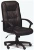 statesman leather executive chair high back black