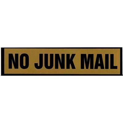 Image for GEOGRAPHICS SIGN NO JUNK MAIL LARGE SELF ADHESIVE PACK 5 from Office National Port Augusta
