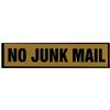 geographics sign no junk mail large self adhesive pack 5