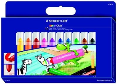 Image for STAEDTLER NORIS CLUB MEGA MARKERS ASSORTED BOX10 from Office National Port Augusta