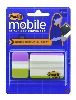 post-it mobile attach and go tabs dispenser bright colours pack 24