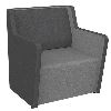 motion fin 1 seating charcoal grey backrest
