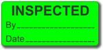 Image for INSPECTED BY/DATE ADHESIVE LABEL 16 X 35MM FLURO GREEN BOX 250 from Office National Port Augusta