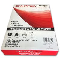 razorline a3 white copy paper 80gsm   *** a3 ***