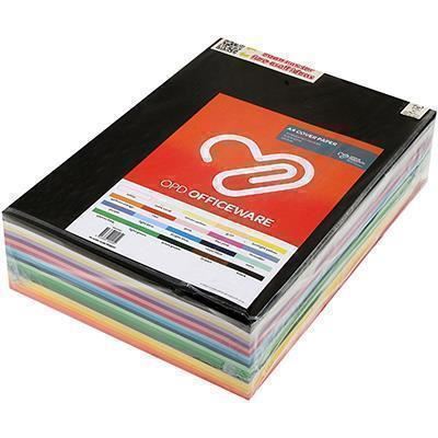 Image for OPD COVER PAPER 125GSM A4 15 COLOUR ASSORTED PACK 500 from Office National Riverina