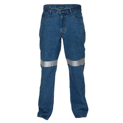 Image for PRIME MOVER DMJ169K COTTON DENIM JEANS WITH CONTRAST STITCHING WITH REFLECTIVE TAPE from Office National Riverina