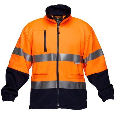 Image for PRIME MOVER MA315 HI-VIS FLEECY JACKET WITH TAPE WATER REPELLANT 2-TONE from Office National Riverina