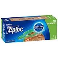ziploc sandwich bag grip n seal pack 100
