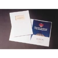 marbig folders white gloss pack 5
