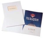marbig folders with window white gloss pack 5
