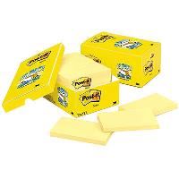 post-it 655-18cp original notes 76 x 127mm yellow each
